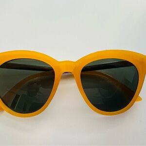 Yellow Cat-Eye Sunglasses